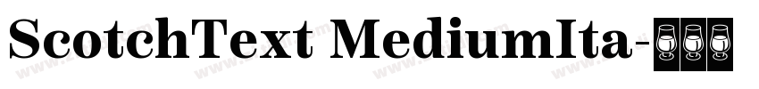 ScotchText MediumIta字体转换